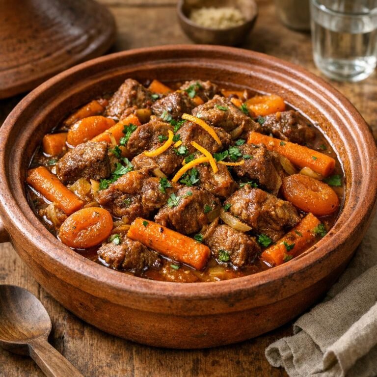 Tajine d'agneau montagnard