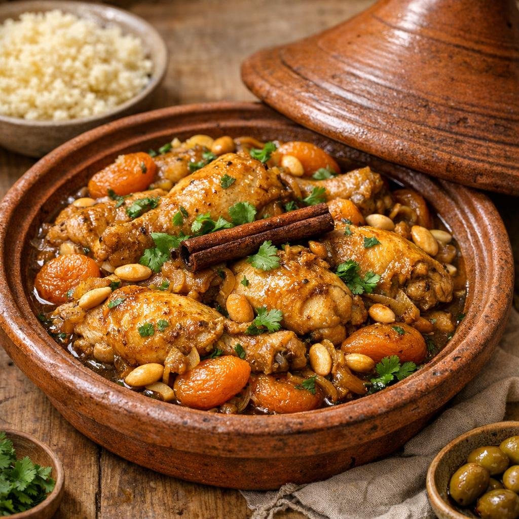 tajine poulet abricots