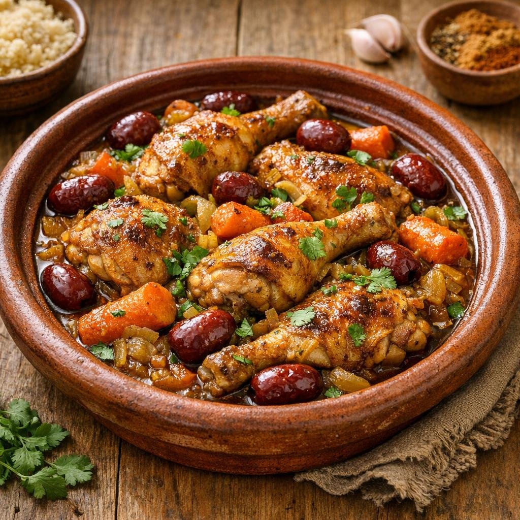 Tajine poulet jujubes