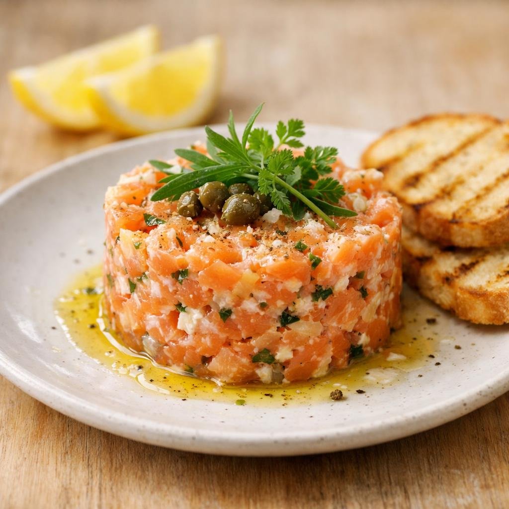 Tartare de saumon béarnaise