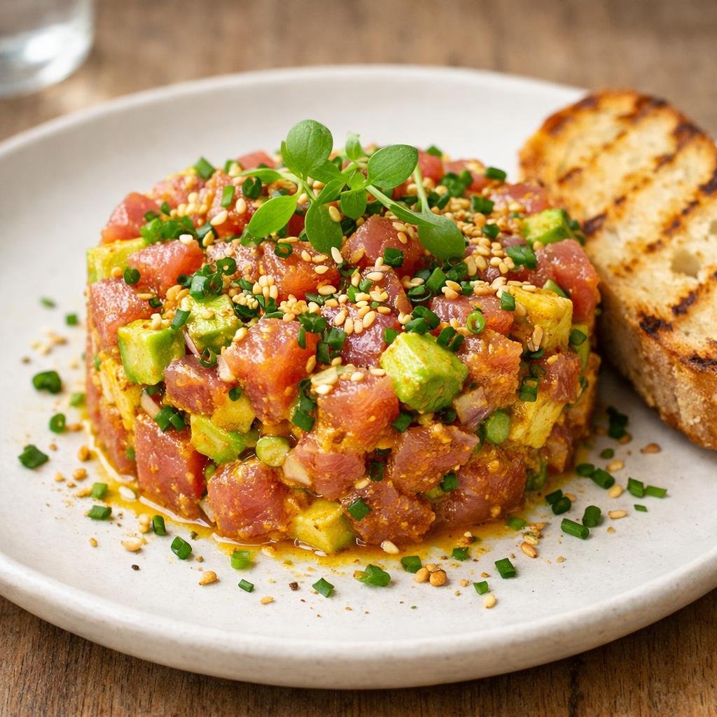 tartare de thon au curry