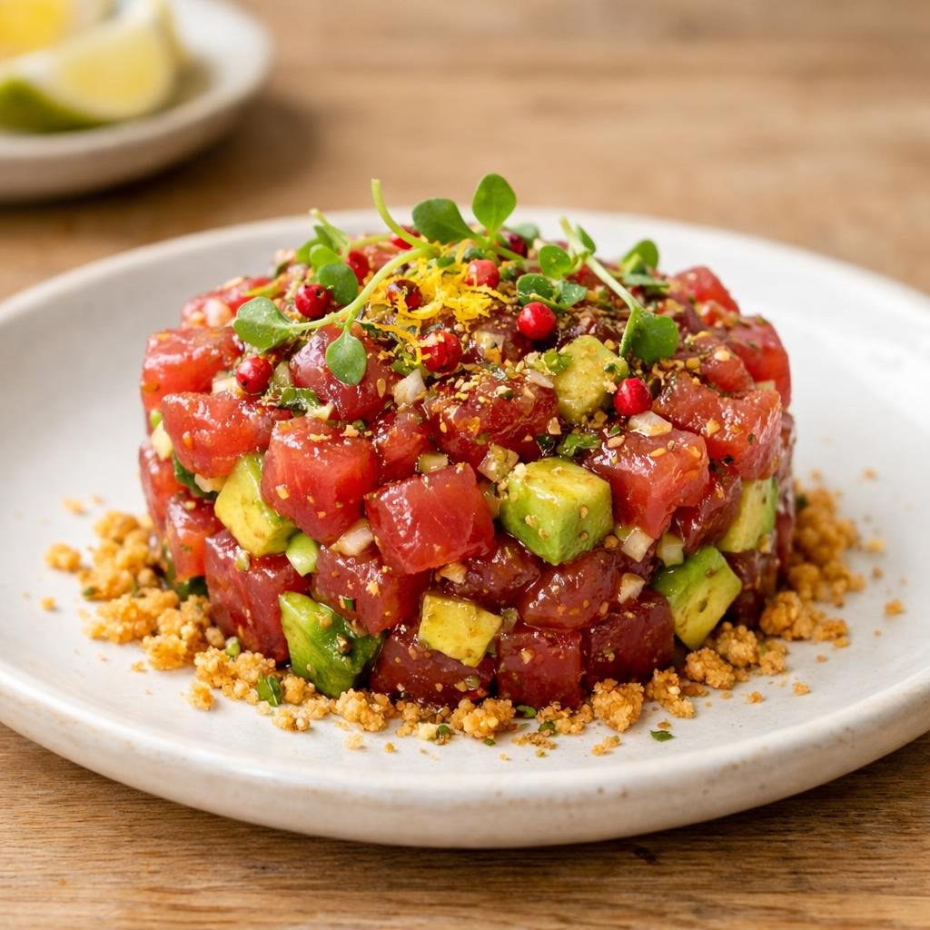 Tartare de thon avocat