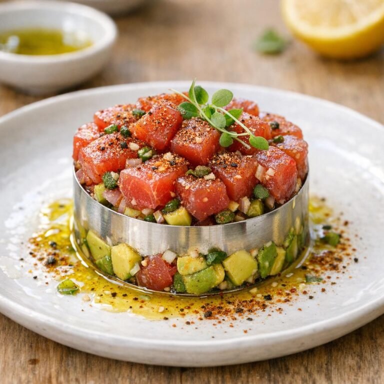 Tartare de thon avocat