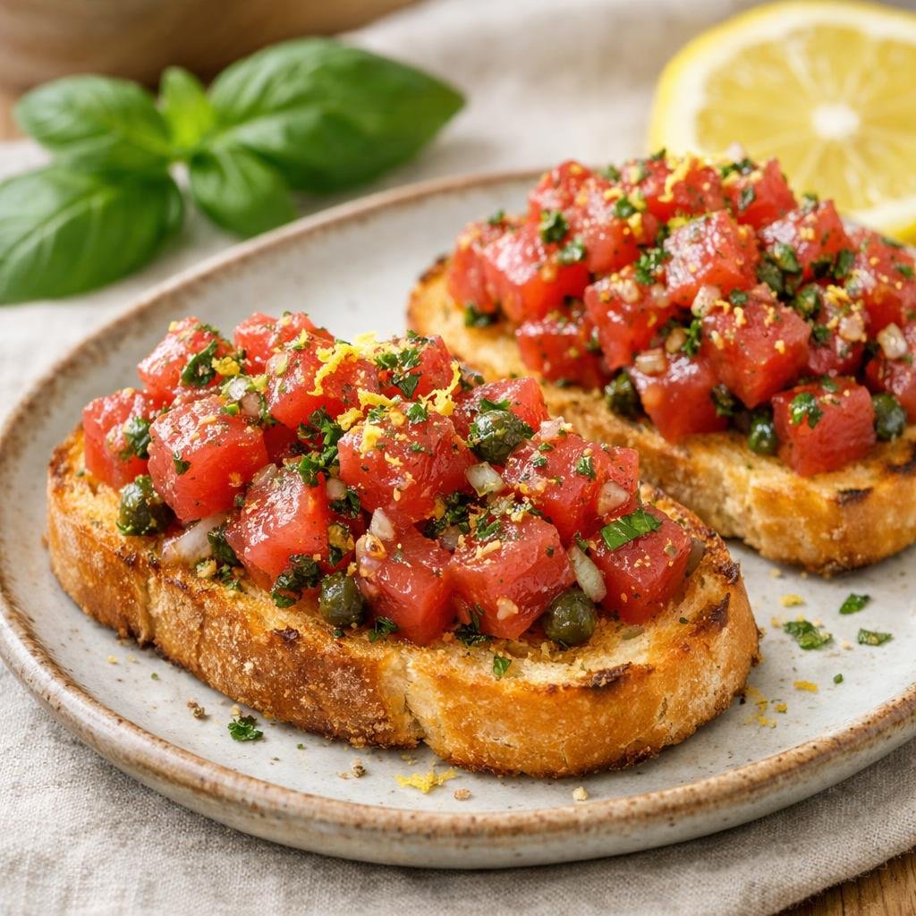 Tartare de thon italien