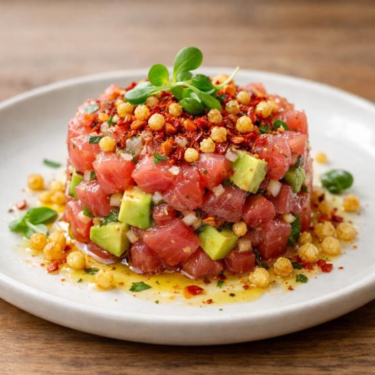 Tartare de thon paprika