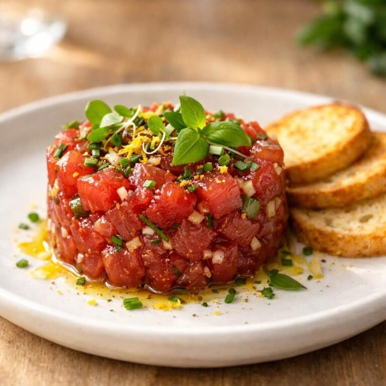 Tartare de thon Tomate & Basilic