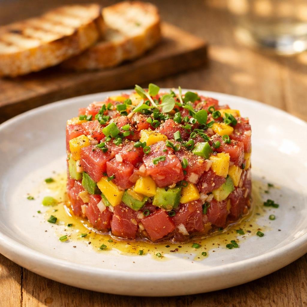 Tartare thon mangue