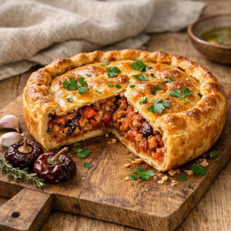 tarte au porc et ñora