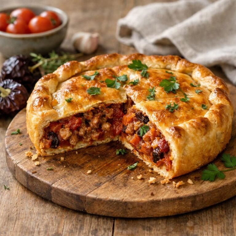 tarte au porc et ñora
