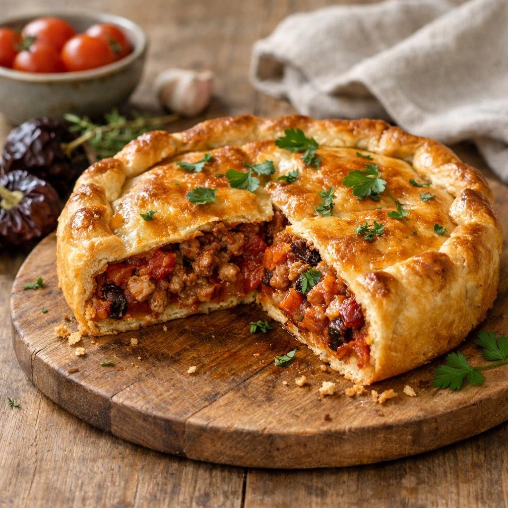 tarte au porc et ñora