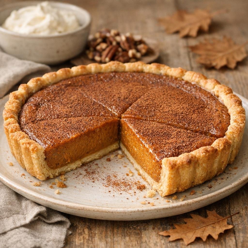 Tarte citrouille fondante au sucre spéculoos avec Assemblage Tarte Citrouille