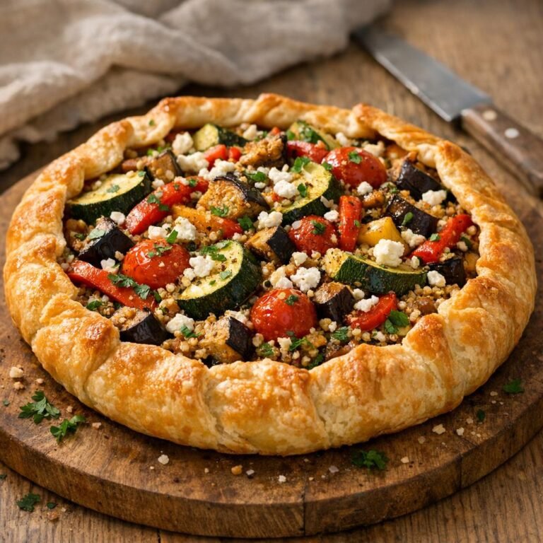 tarte curry légumes rôtis