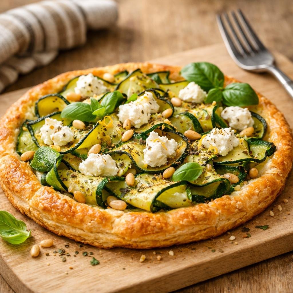 tarte fine courgette