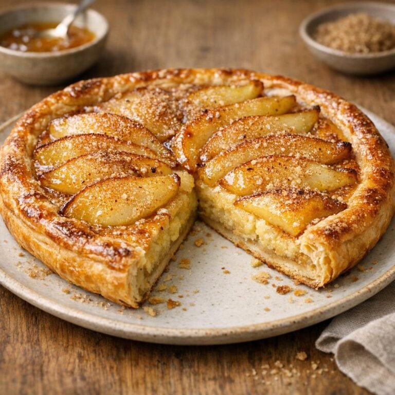 Tarte fine poires tonka