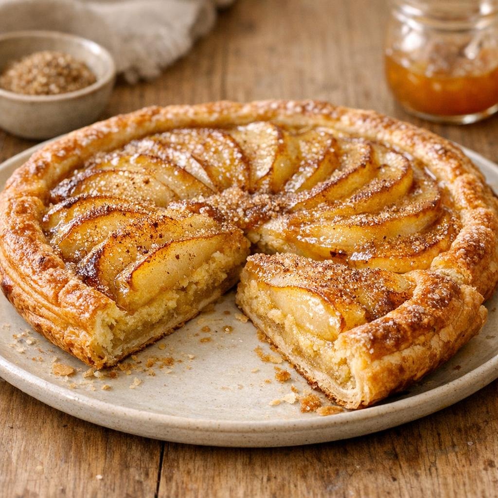 Tarte fine poires tonka