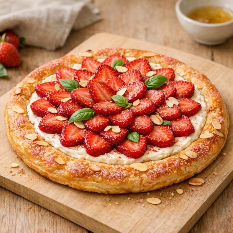 tarte fine ricotta fraises