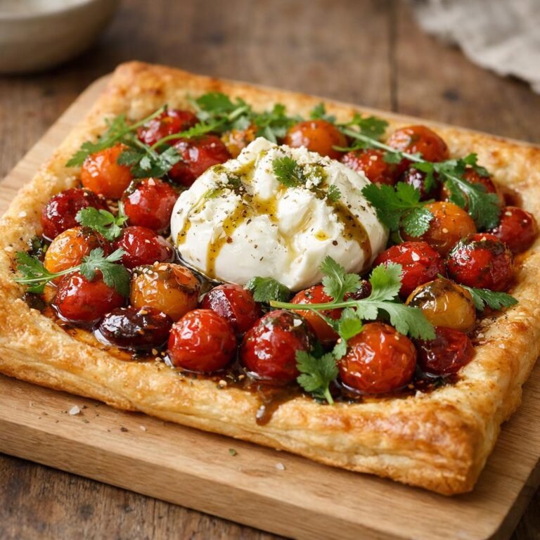 Tarte fine tomates cerises