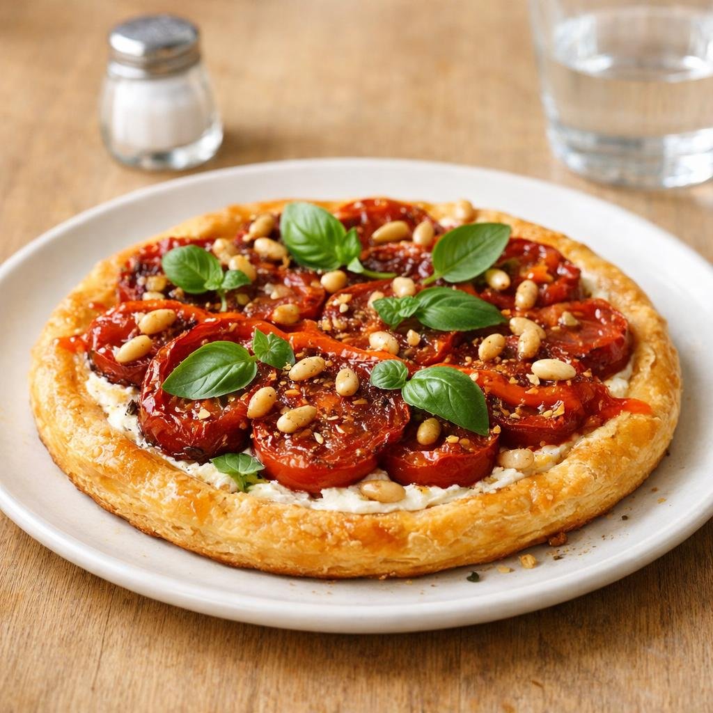 tarte fine tomates confites
