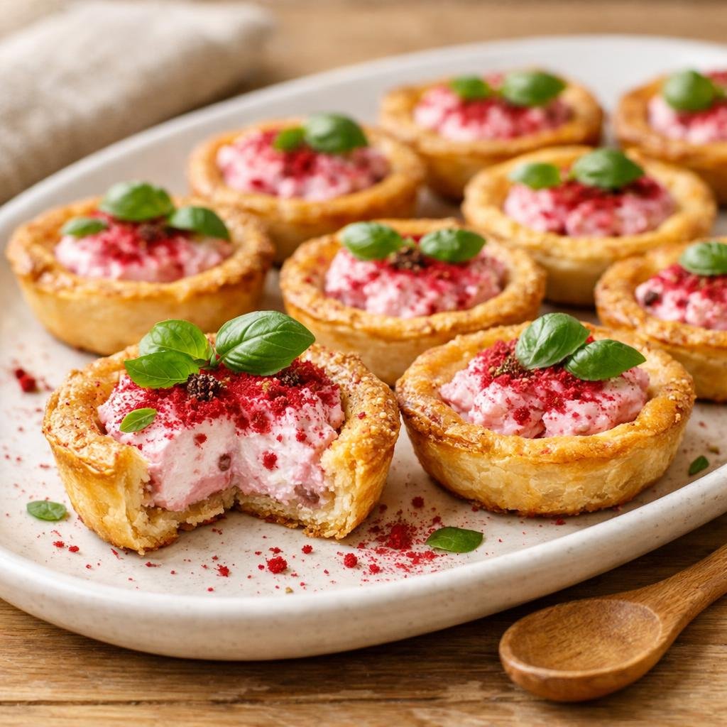 tartelettes chèvre framboise