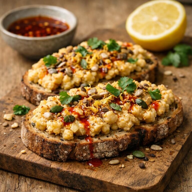 Tartine pois chiches