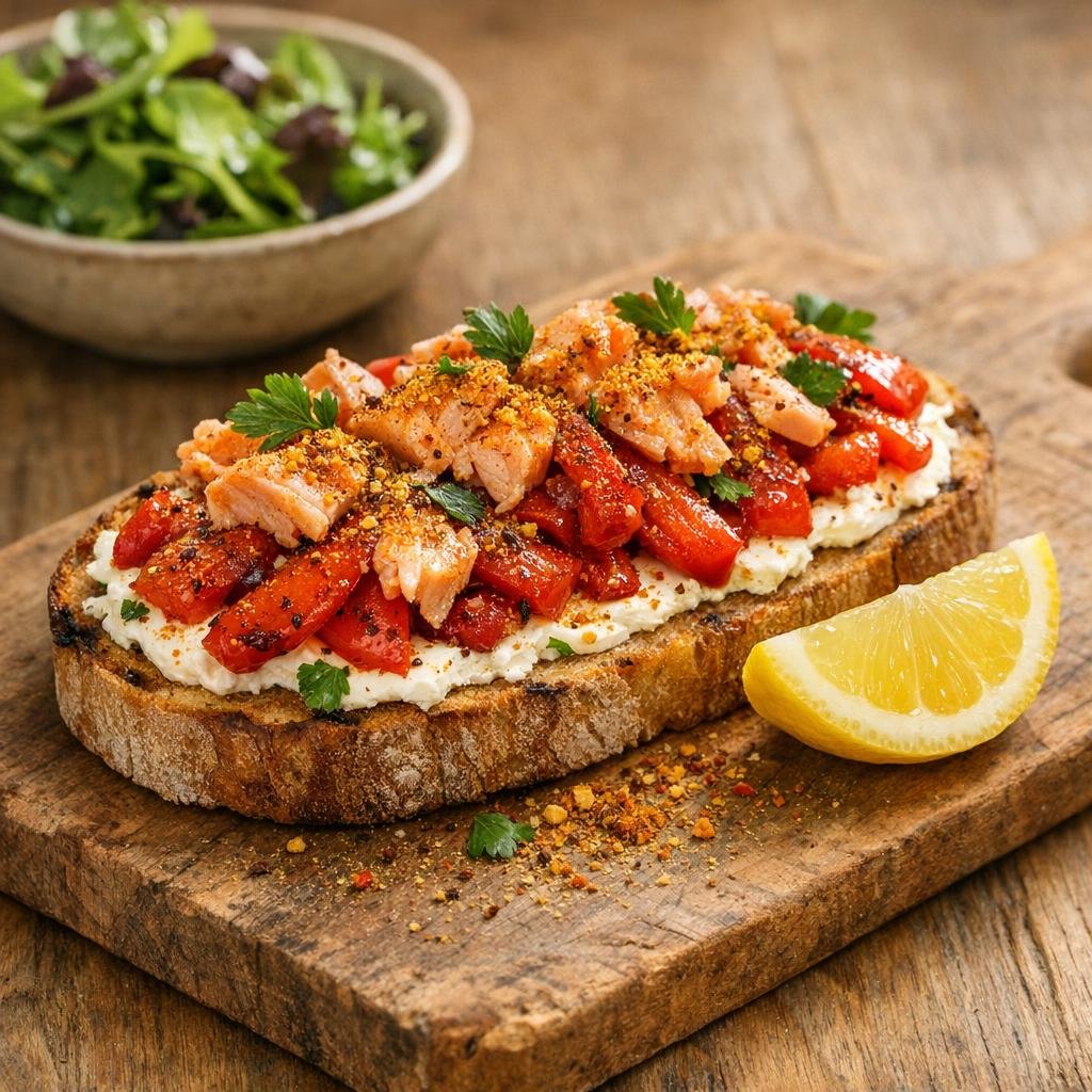 tartine saumon grillé