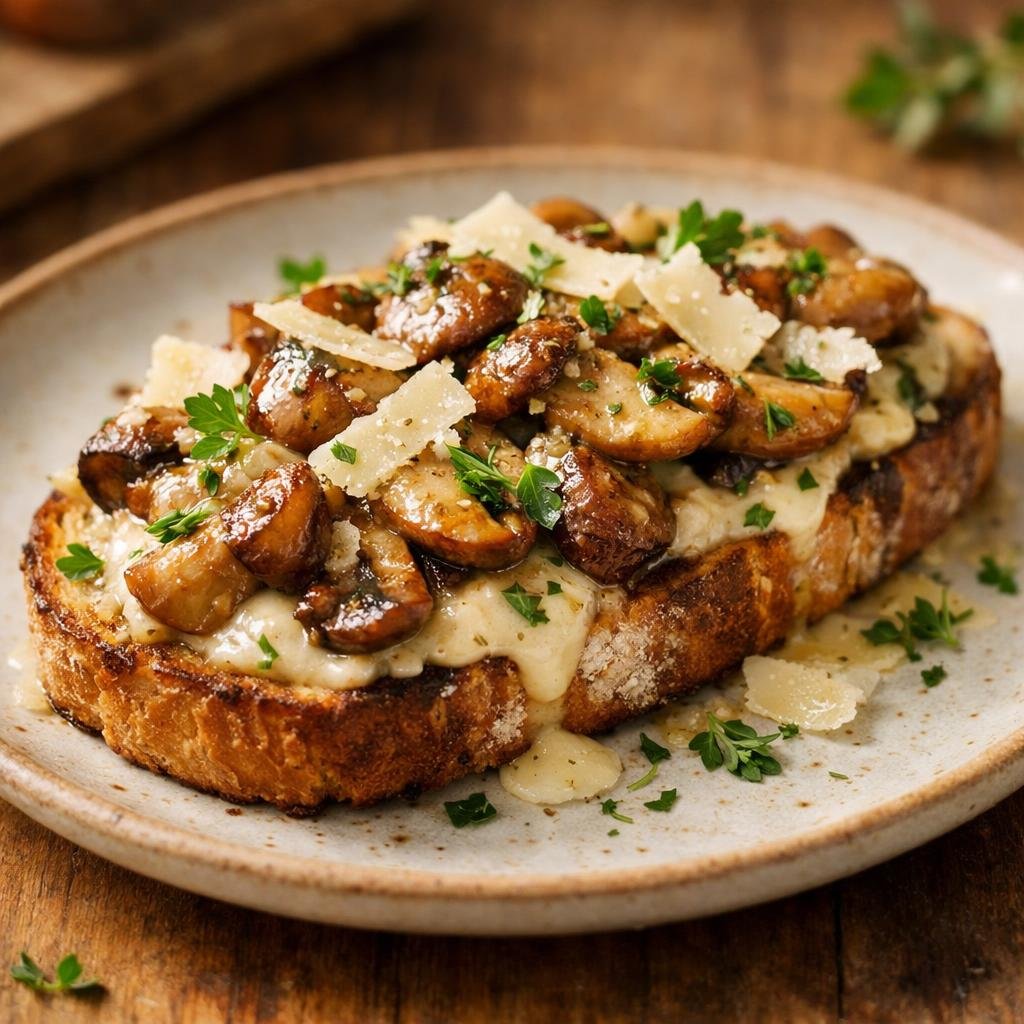 Tartine de cèpes