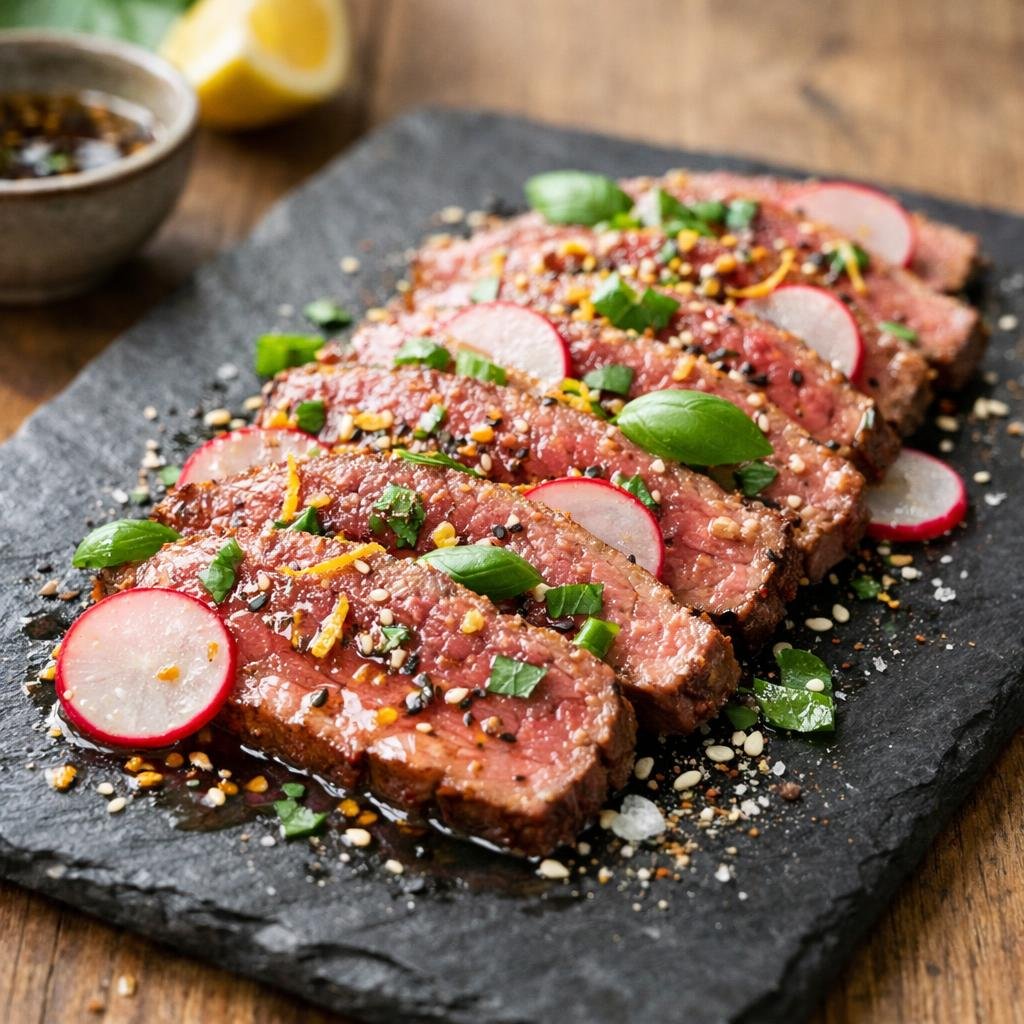 Tataki de boeuf au Nokoss