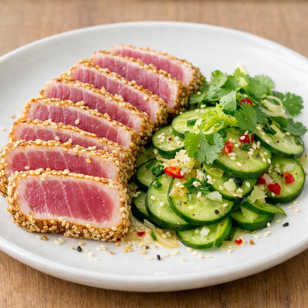 Tataki de thon au sésame