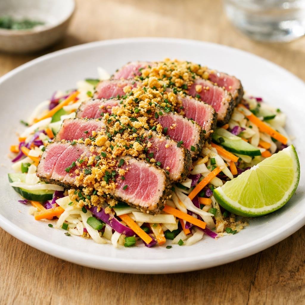 Tataki de thon gomasio