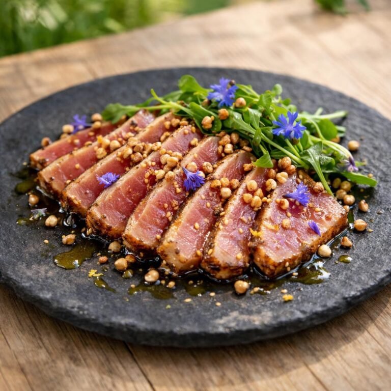 tataki de thon rooibos