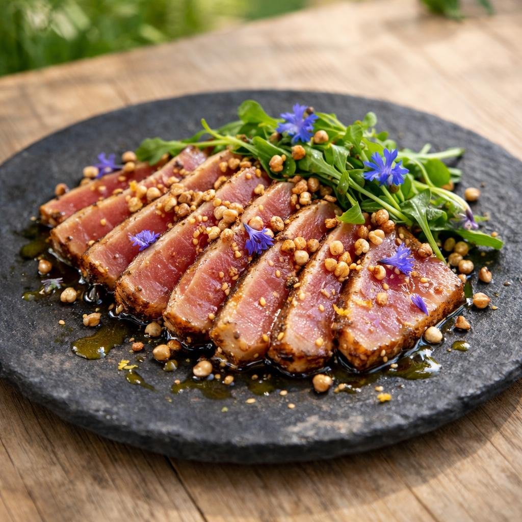 tataki de thon rooibos