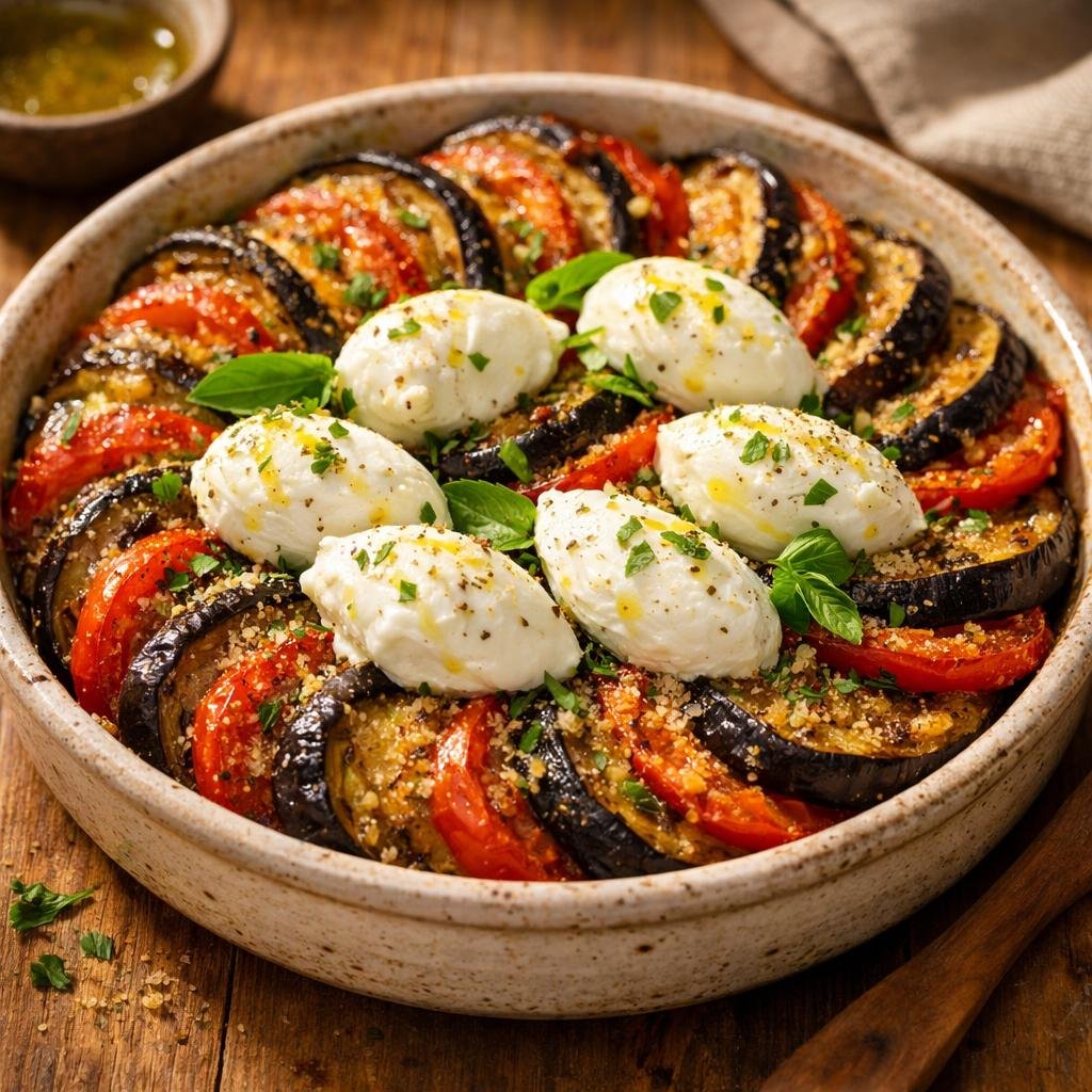 Tian aubergines tomates