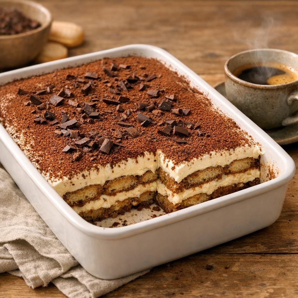 Tiramisu au café italien – recette gourmande facile avec Mélange Italien - Grain entier
