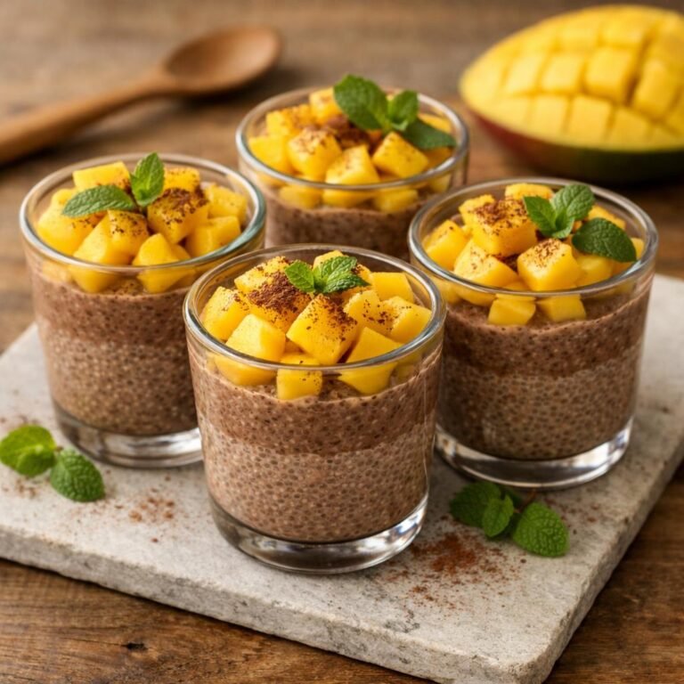 verrines chia chocolat