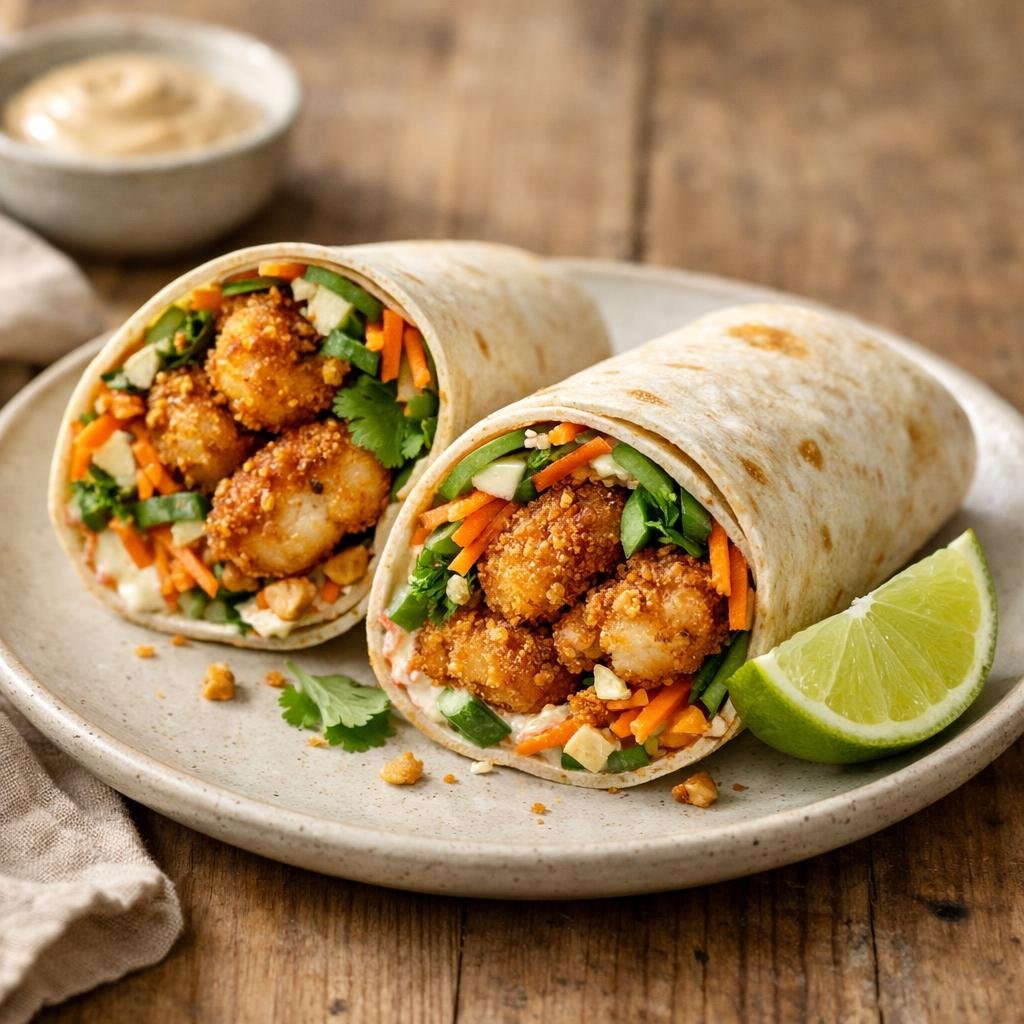wrap crevettes satay