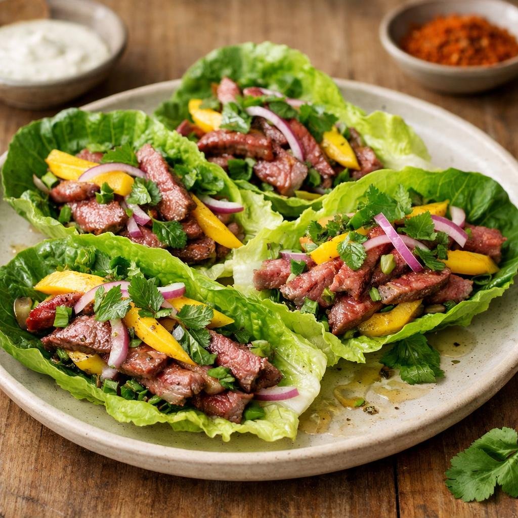 wraps bœuf mangue