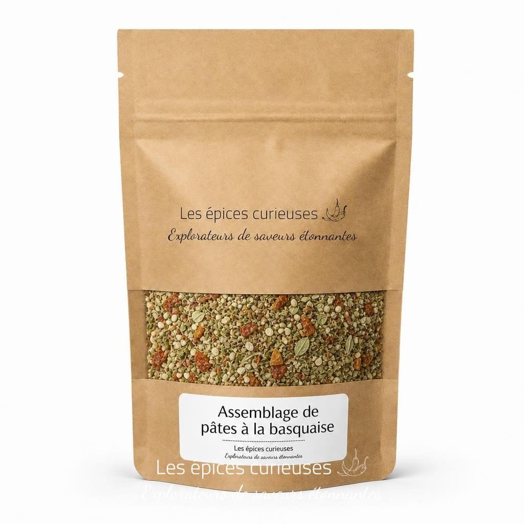 Assemblage de pâtes à la basquaise - Packaging - Les Épices Curieuses