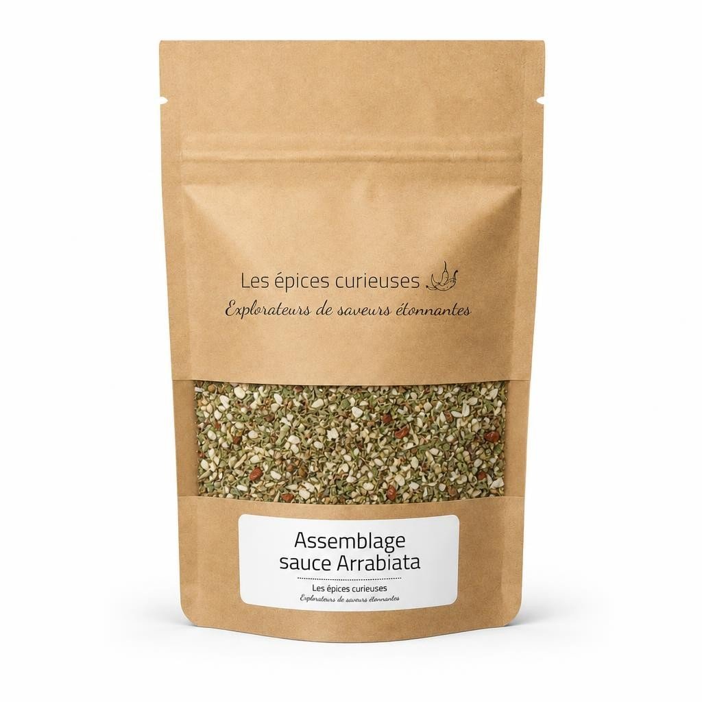 Assemblage sauce Arrabiata - Packaging - Les Épices Curieuses