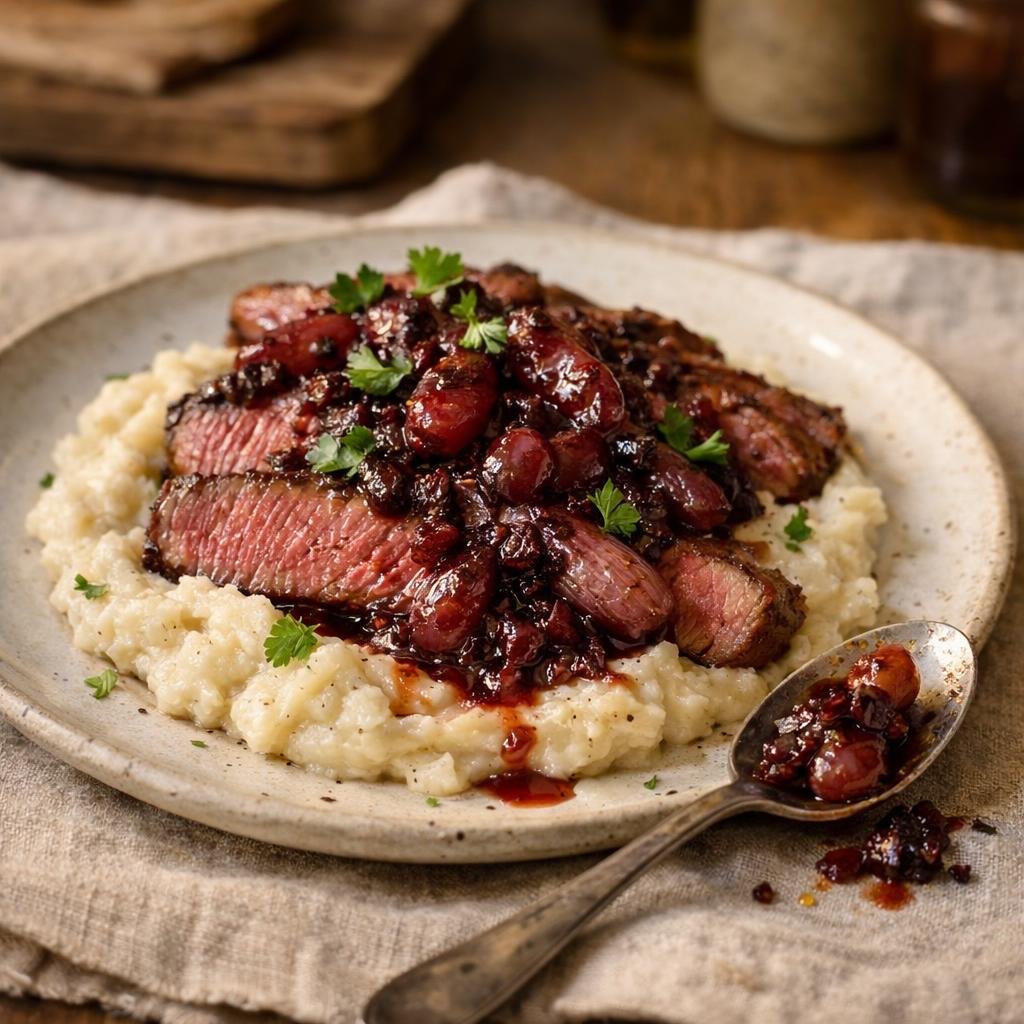 bavette à l'hibiscus
