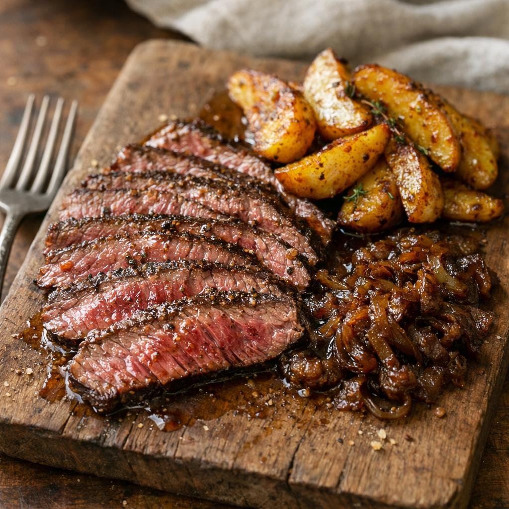 Bavette marinée