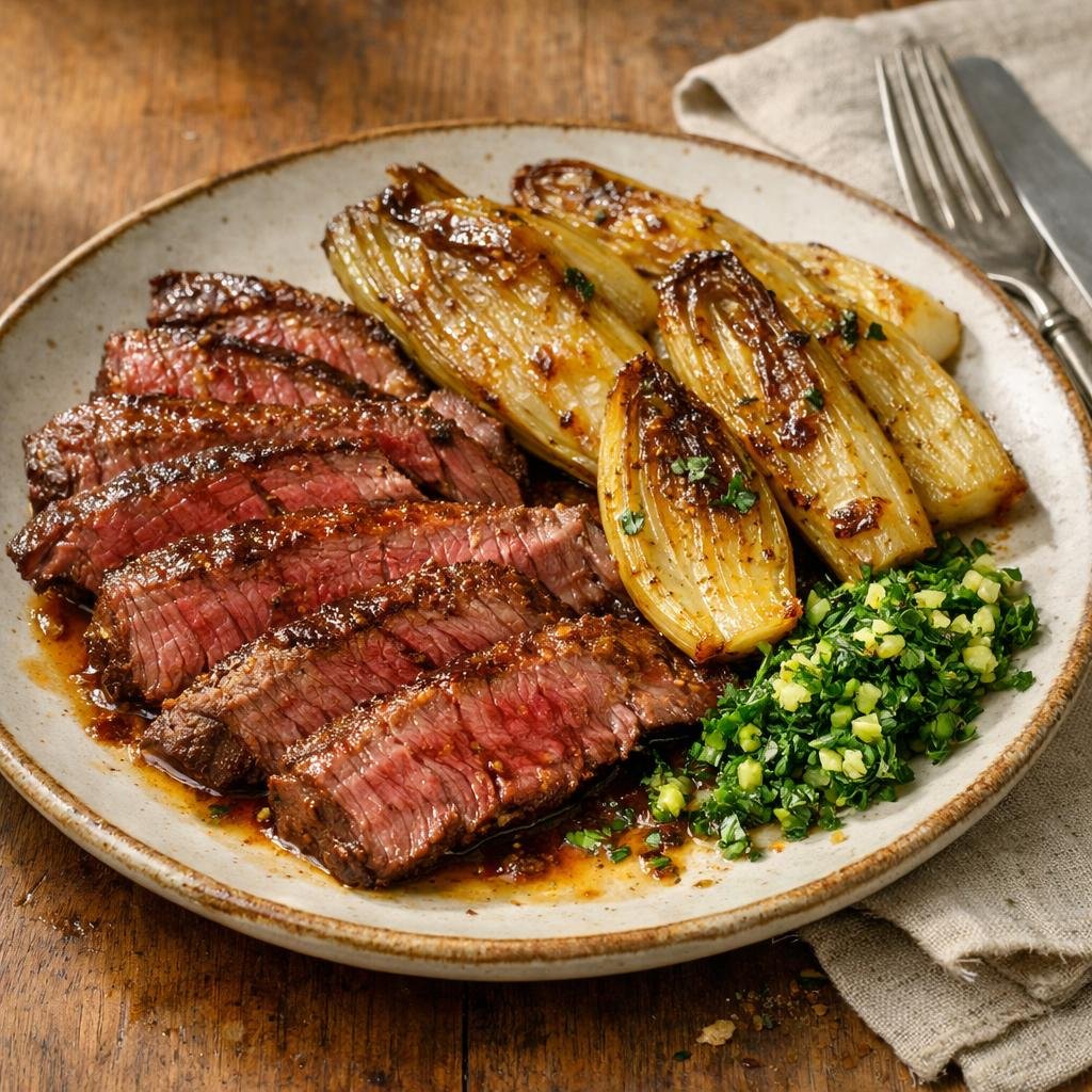 Bavette marinée au paprika