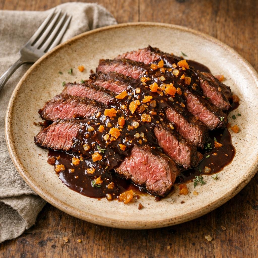 Bavette poêlée iyokan