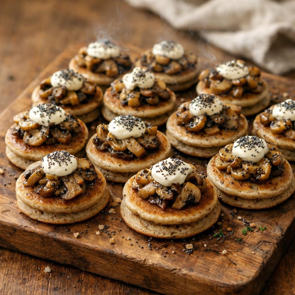 blinis sarrasin pavot