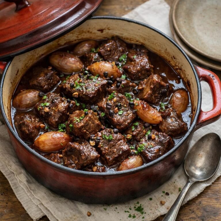 Bœuf braisé au vin