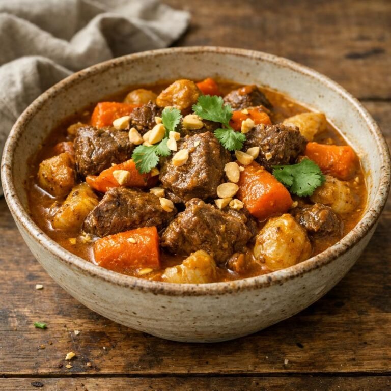 Bœuf Massaman mijoté