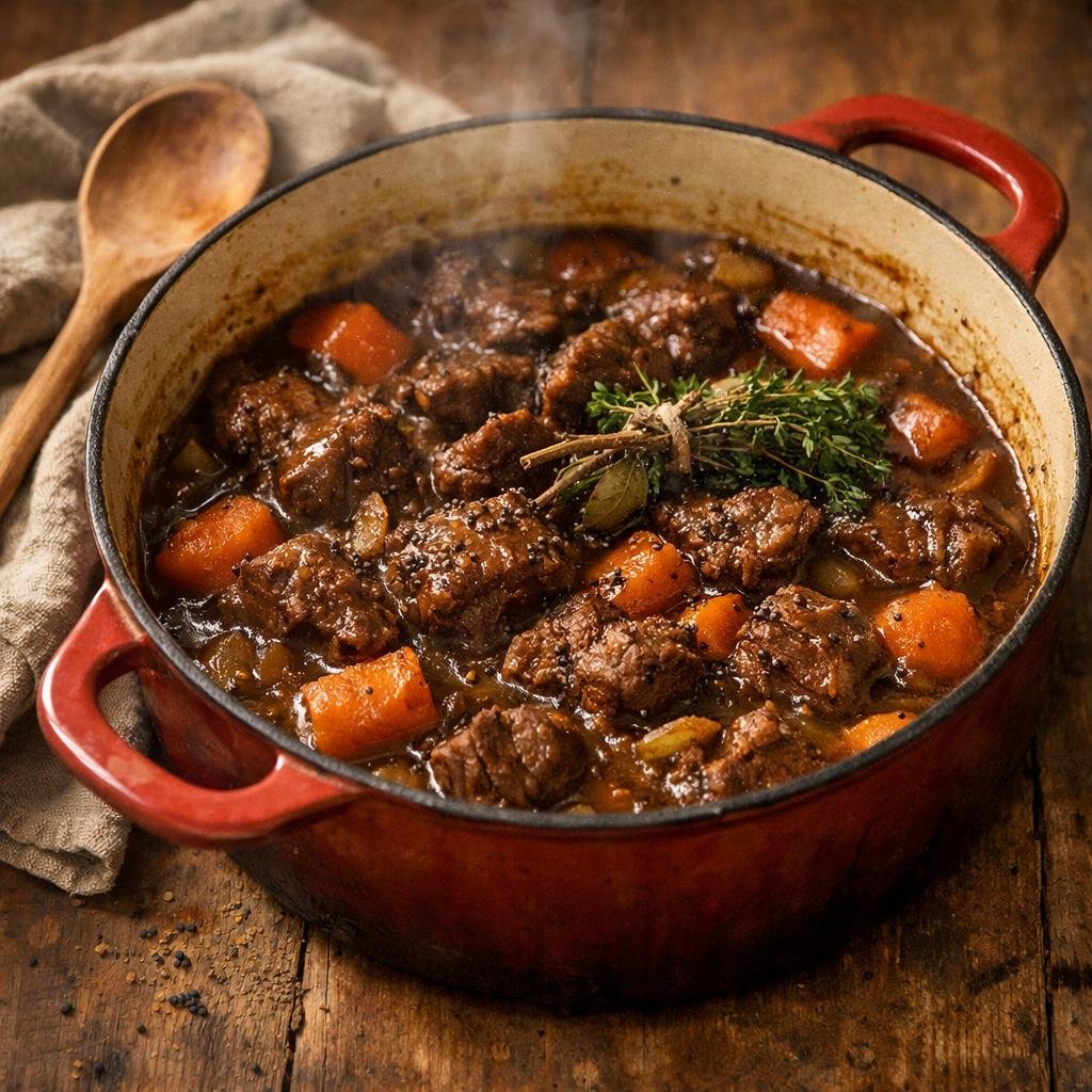 Bœuf mijoté à la bière