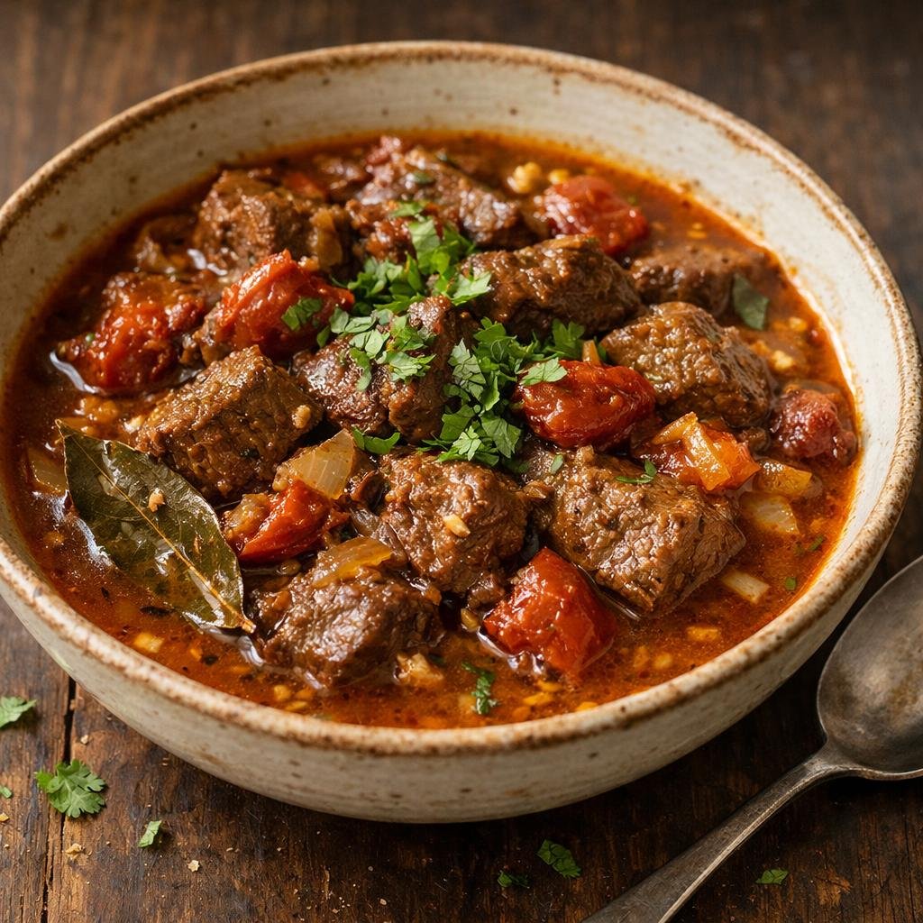 Bœuf mijoté tomates confites