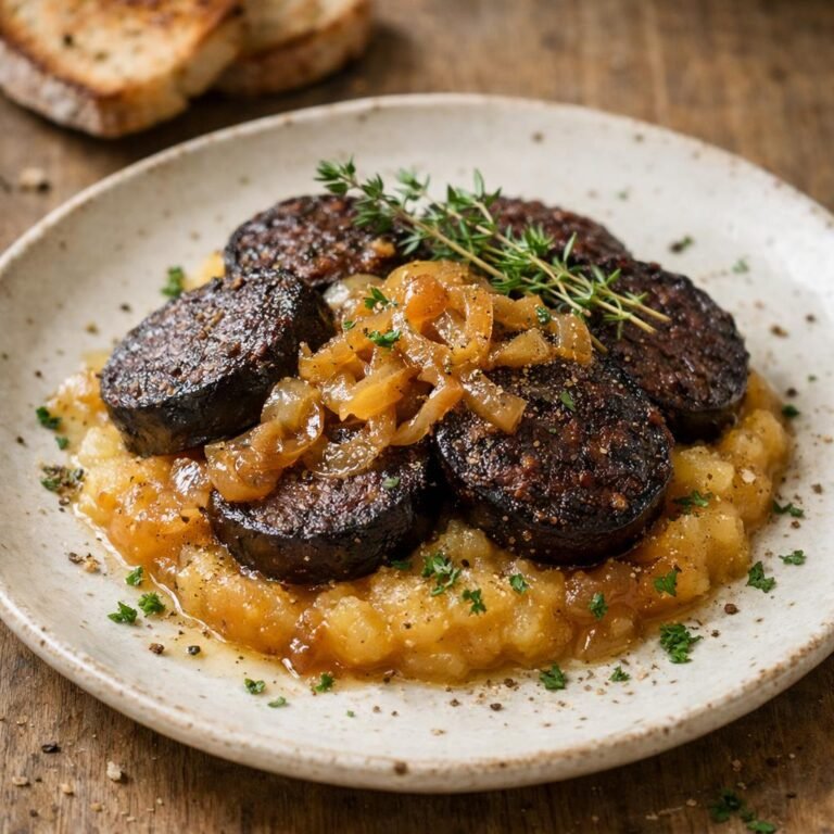 Boudin noir au thym