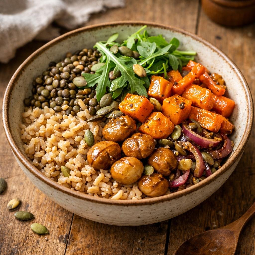 bowl automnal riz complet