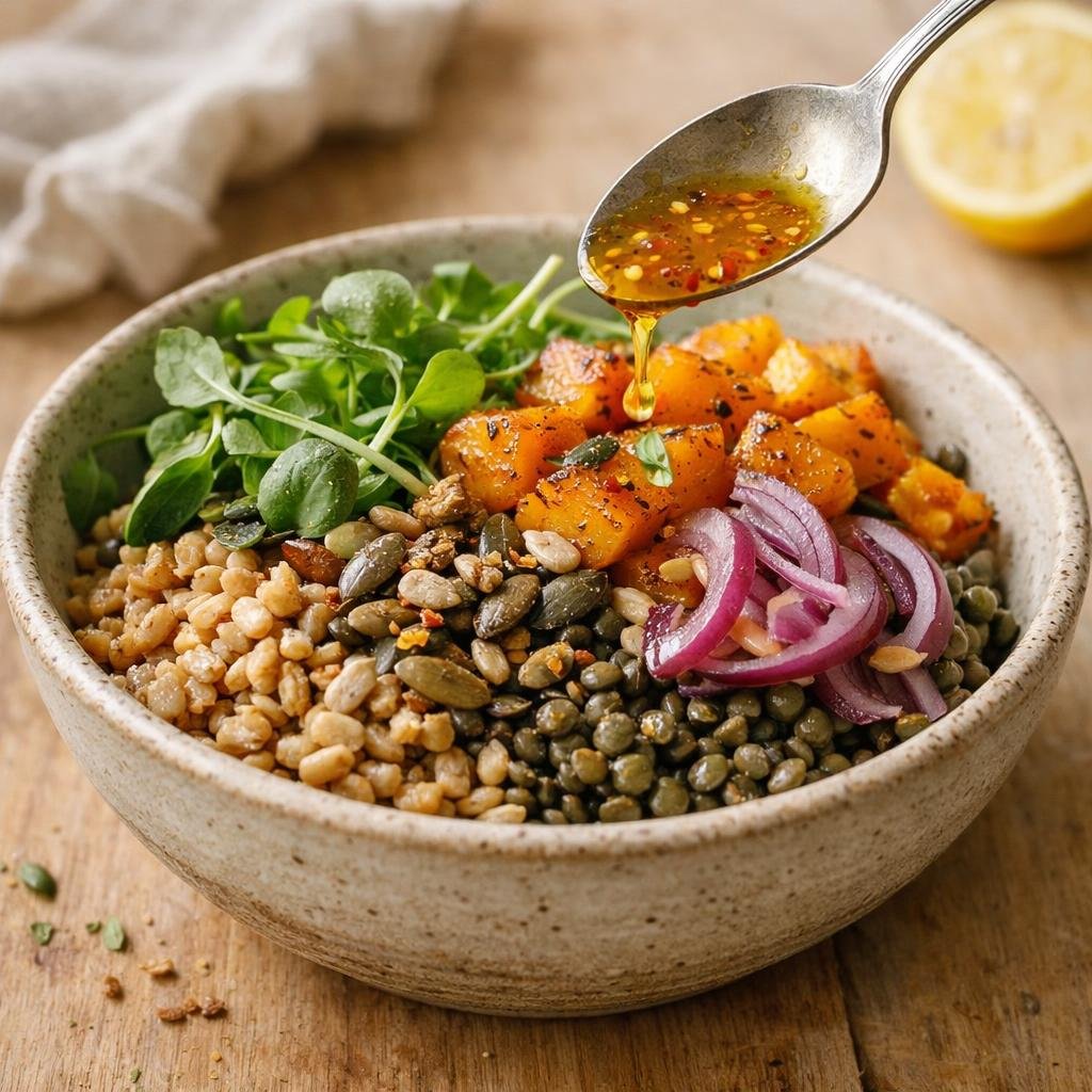 Bowl d'épeautre courge